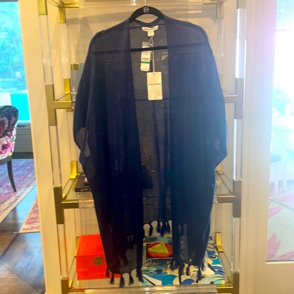 NWT! Tommy Bahama Lea Long fringe cardigan